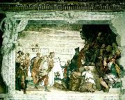 Paolo  Veronese sebastian before diocletian oil painting